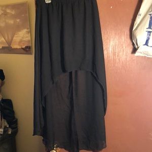 U-Kiss high low mini skirt. Chiffon lined SZ LG